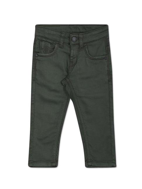 u.s. polo assn. kids dark olive solid jeans