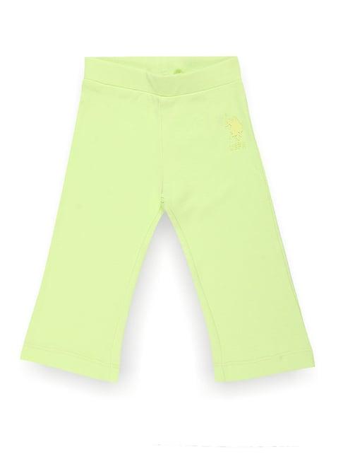 u.s. polo assn. kids green solid trackpants