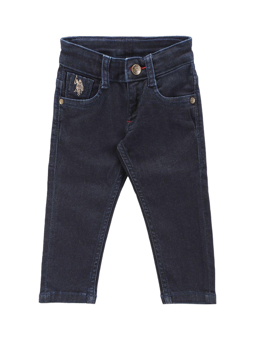 u.s. polo assn. kids infant boys mid-rise slim fit light fade stretchable jeans