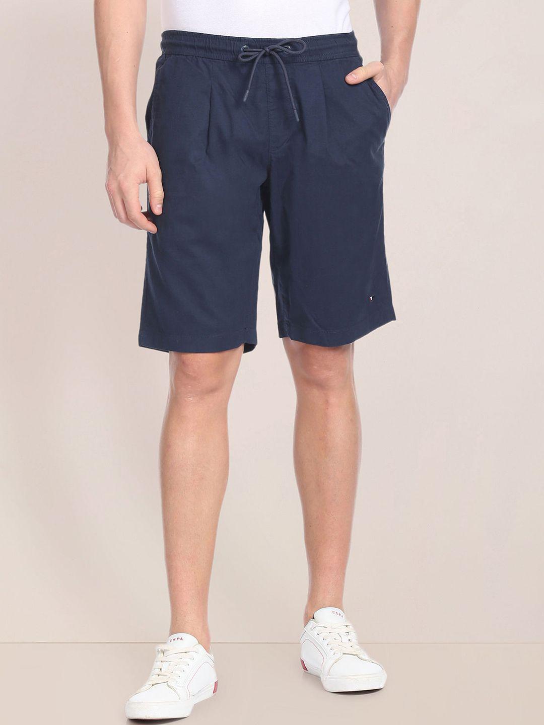 u.s. polo assn. men blue slim fit shorts