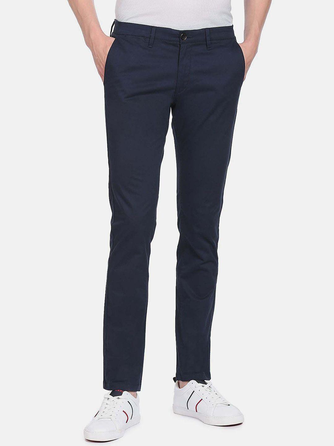 u.s. polo assn. men mid-rise casual trousers
