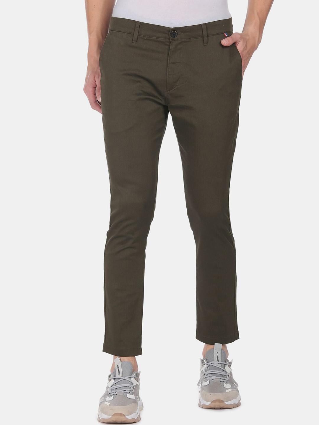 u.s. polo assn. men olive green trousers