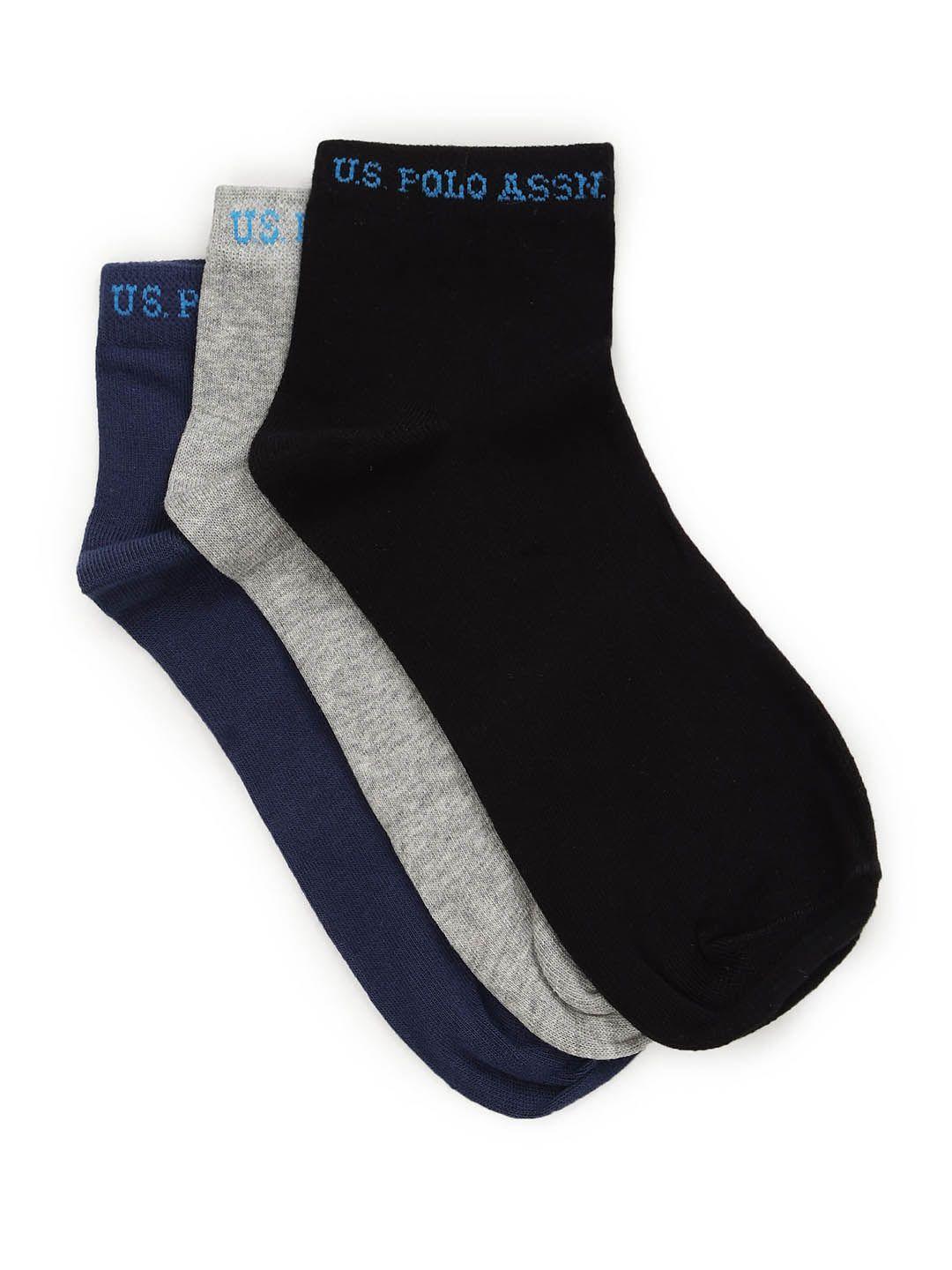 u.s. polo assn. men pack of 3 ankle length socks