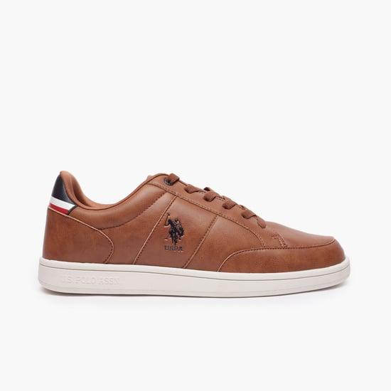 u.s. polo assn. men printed lace-up casual shoes