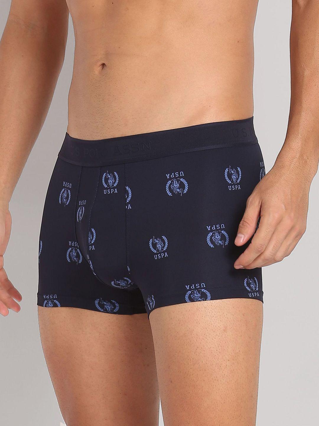 u.s. polo assn. men printed moisture-wicking stretchable trunk