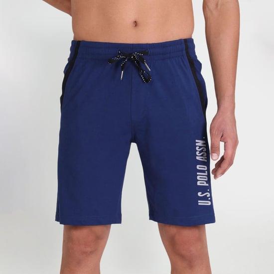 u.s. polo assn. men solid comfort fit lounge shorts