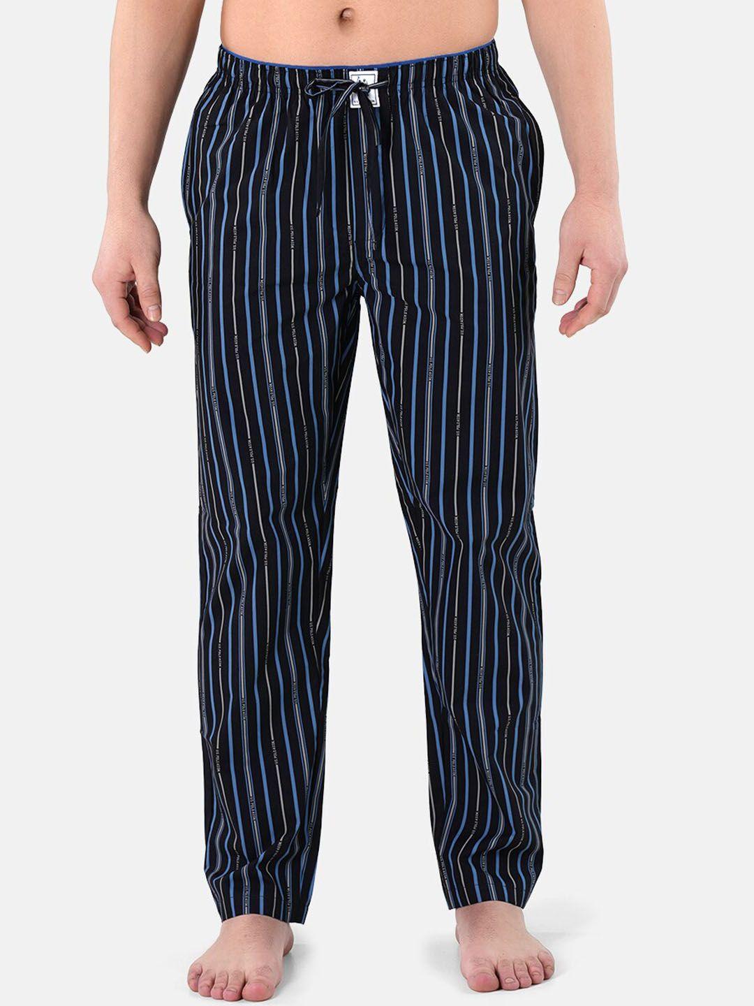 u.s. polo assn. men striped pure cotton lightweight relaxed lounge pants