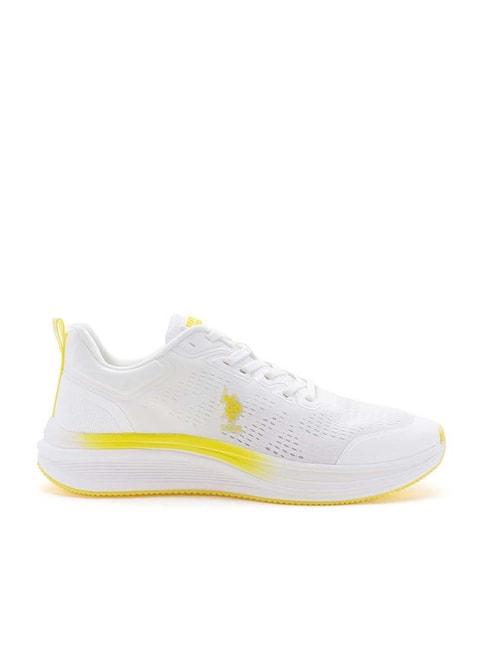u.s. polo assn. men's white running shoes