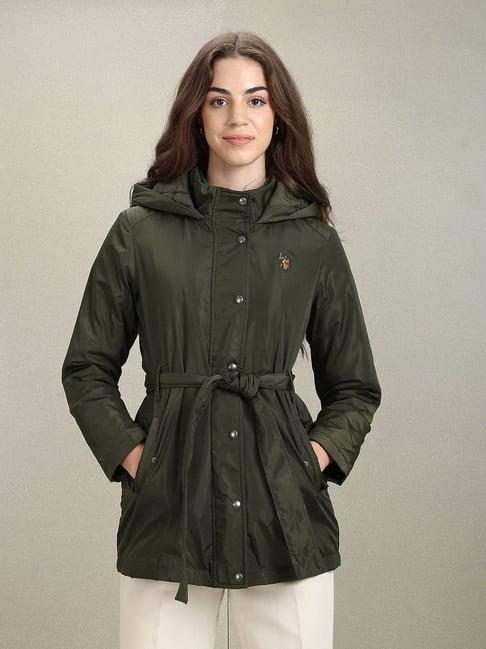 u.s. polo assn. olive regular fit jacket