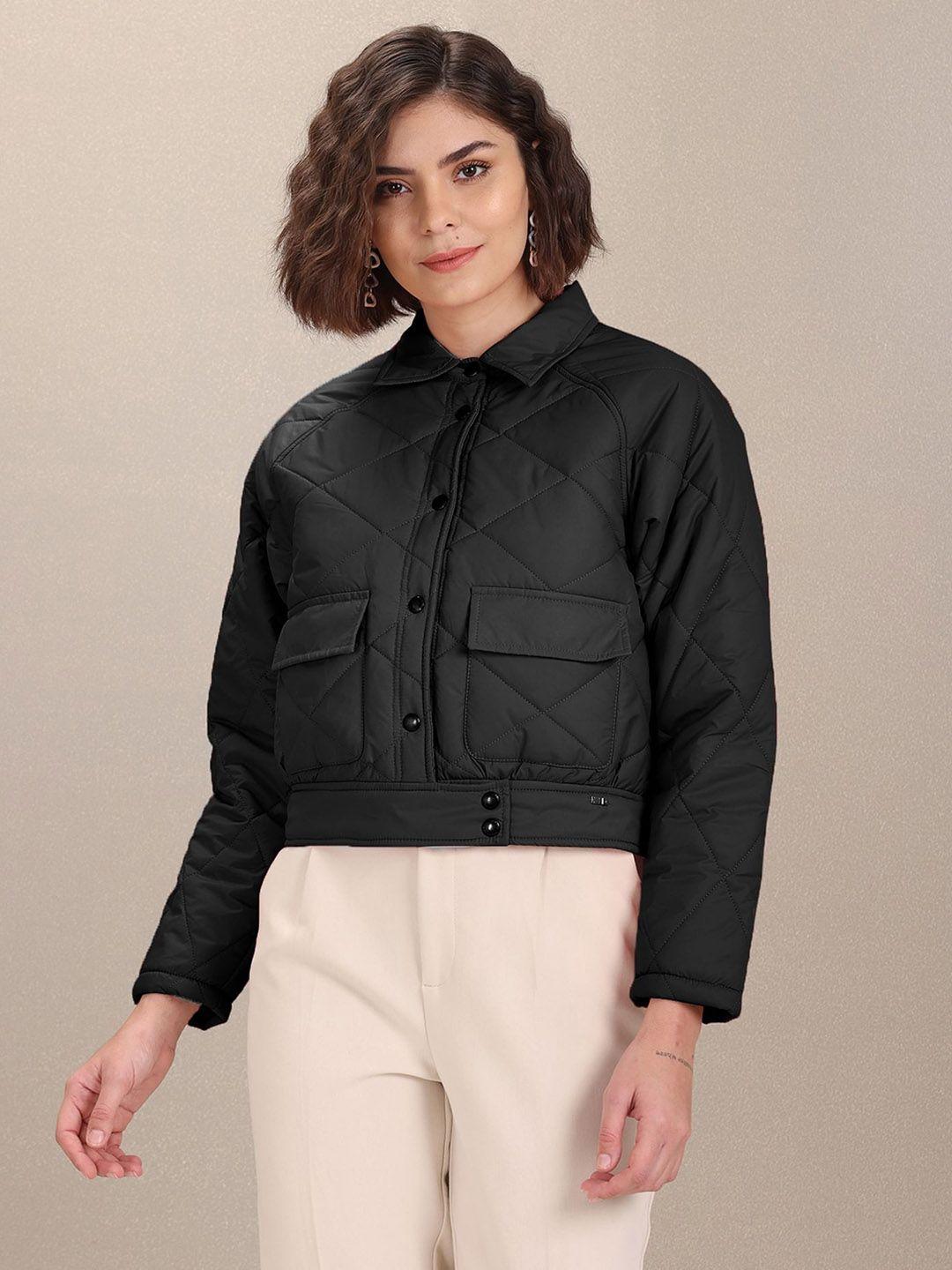 u.s. polo assn. women black tailored jacket