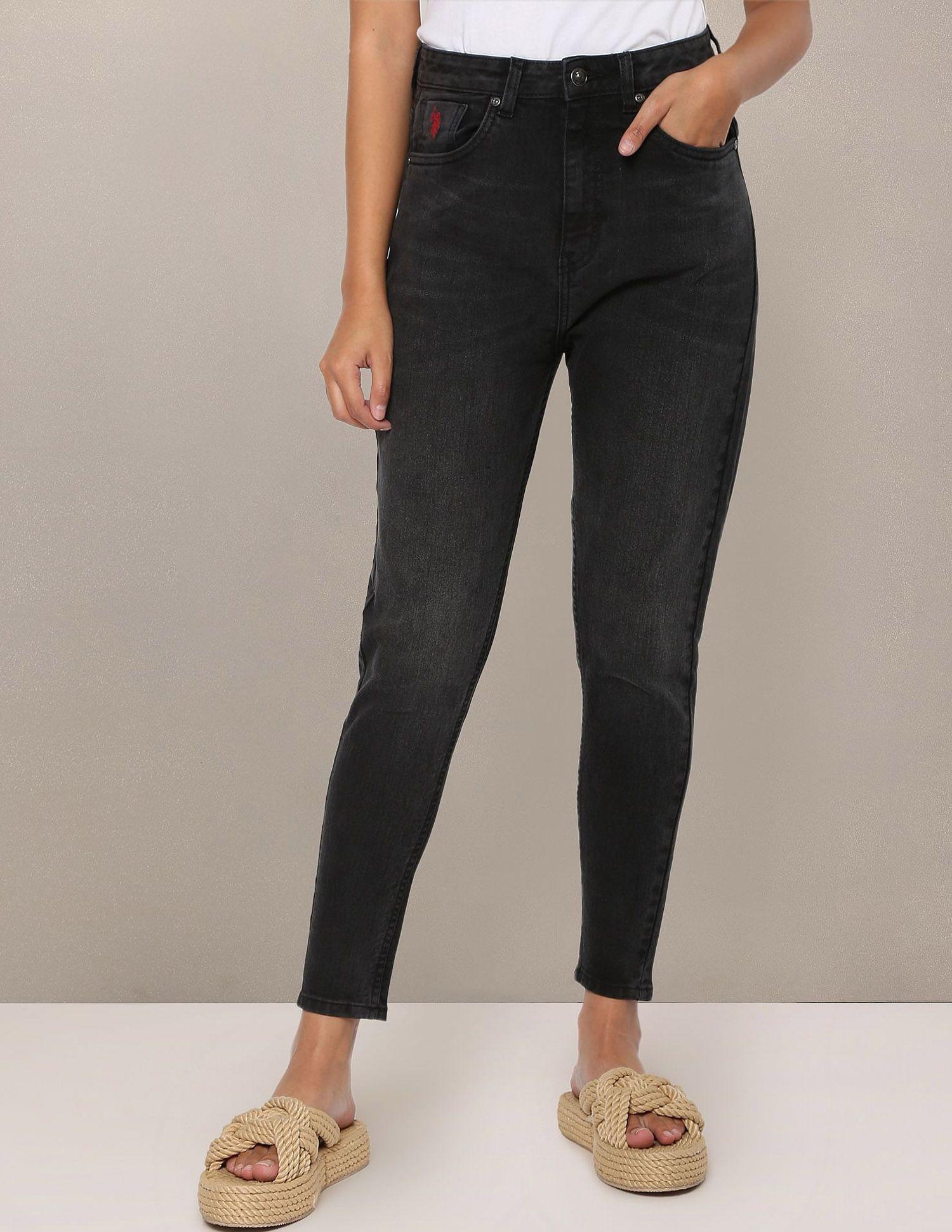 u.s. polo assn. women high-rise stretchable jeans