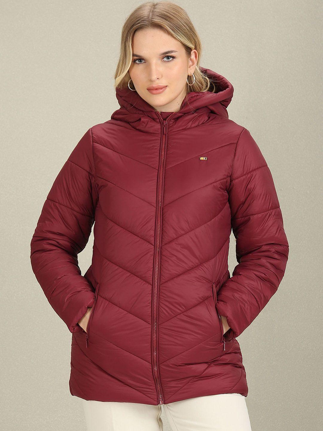 u.s. polo assn. women hooded longline puffer jacket