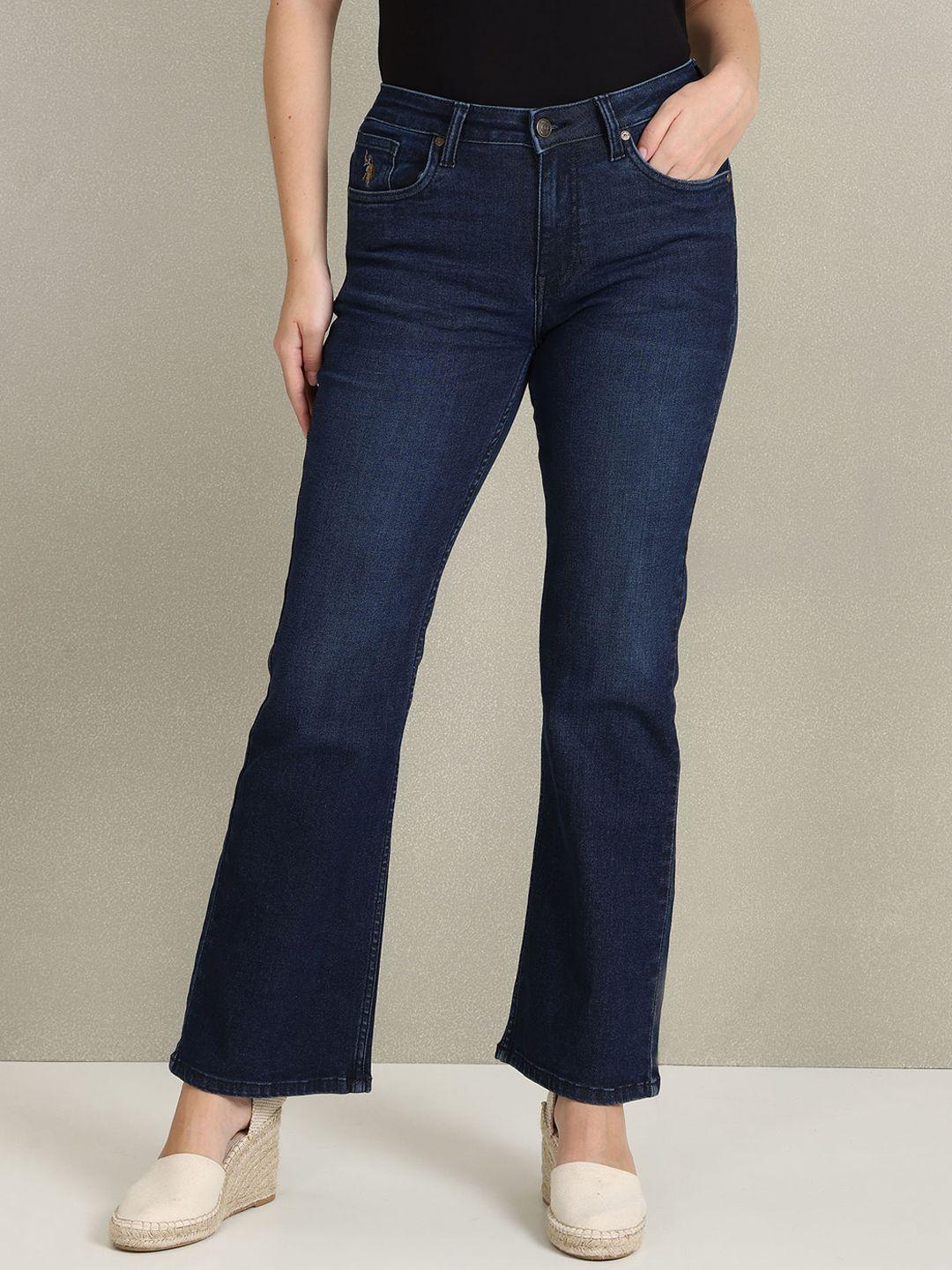 u.s. polo assn. women mid rise bootcut clean look stretchable jeans