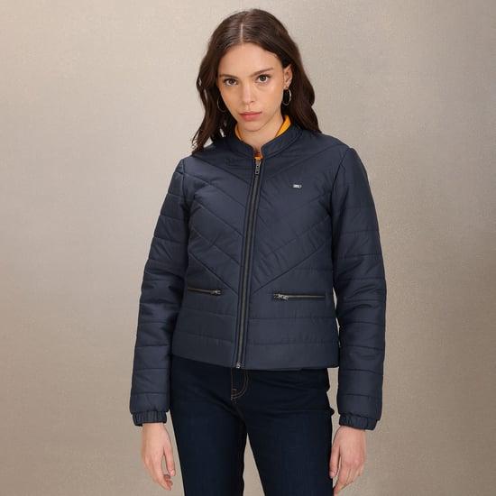 u.s. polo assn. women solid quilted jacket