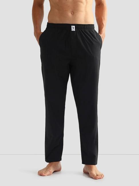 u.s. polo assn. black regular fit lounge pants