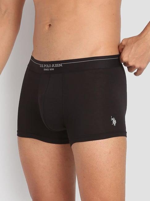 u.s. polo assn. black regular fit trunks