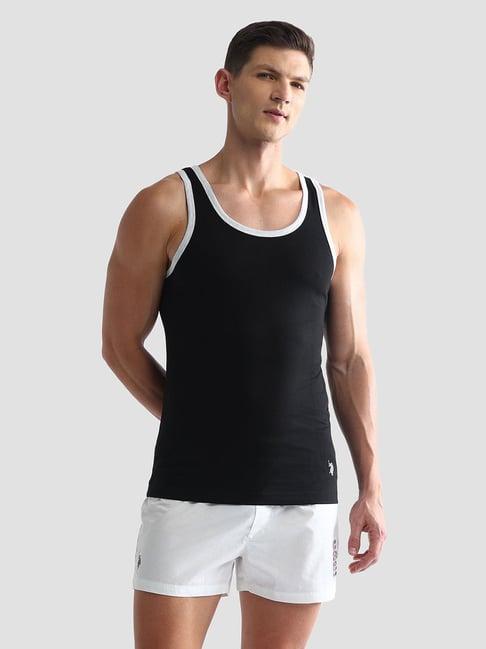 u.s. polo assn. black regular fit vest