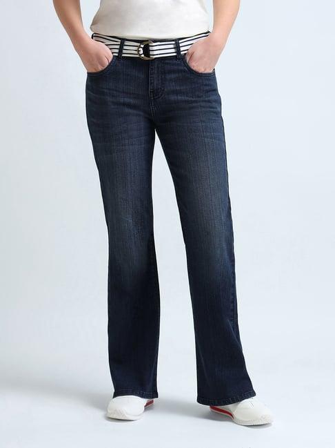 u.s. polo assn. blue bootcut mid rise jeans