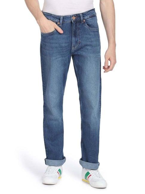 u.s. polo assn. blue cotton flare fit jeans