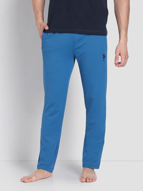 u.s. polo assn. blue cotton regular fit lounge pants