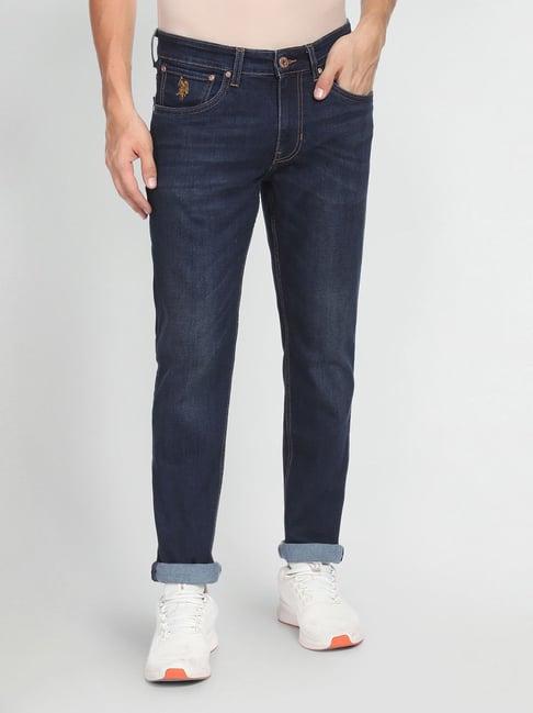 u.s. polo assn. blue lightly washed slim fit jeans