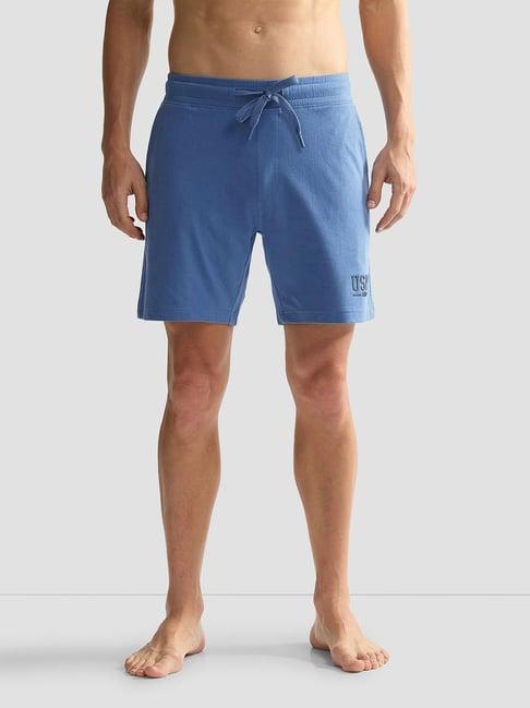 u.s. polo assn. blue regular fit lounge shorts