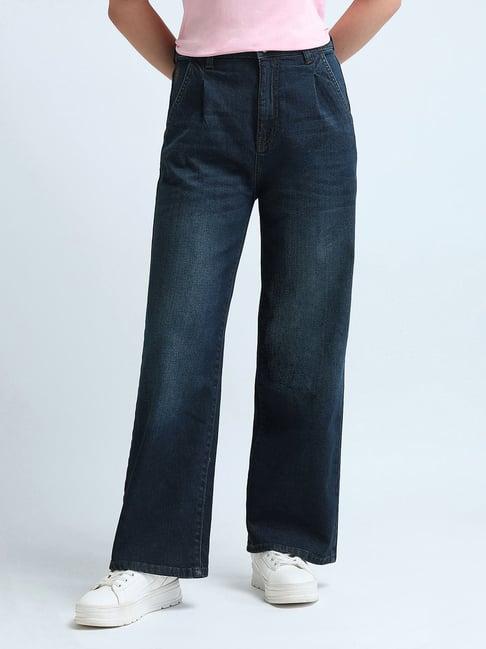 u.s. polo assn. blue relaxed fit high rise jeans