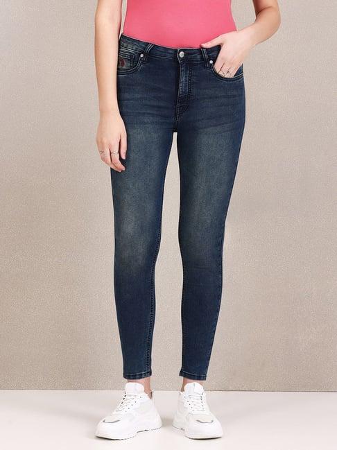 u.s. polo assn. blue super skinny fit high rise jeans