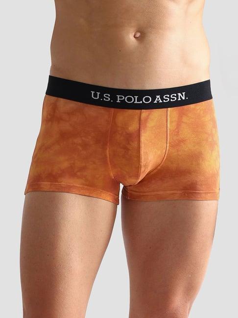 u.s. polo assn. brown regular fit trunks