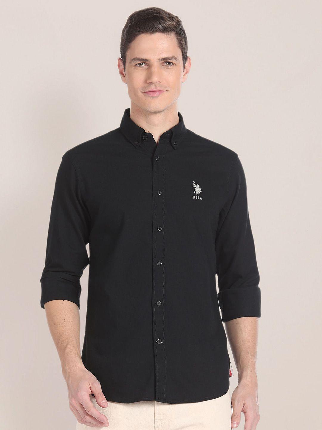 u.s. polo assn. button down collar regular fit premium cotton casual shirt