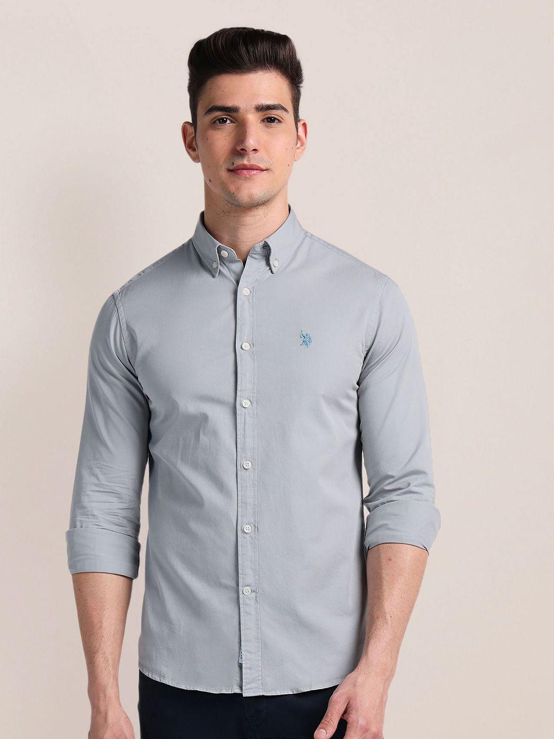 u.s. polo assn. cotton regular fit opaque casual shirt