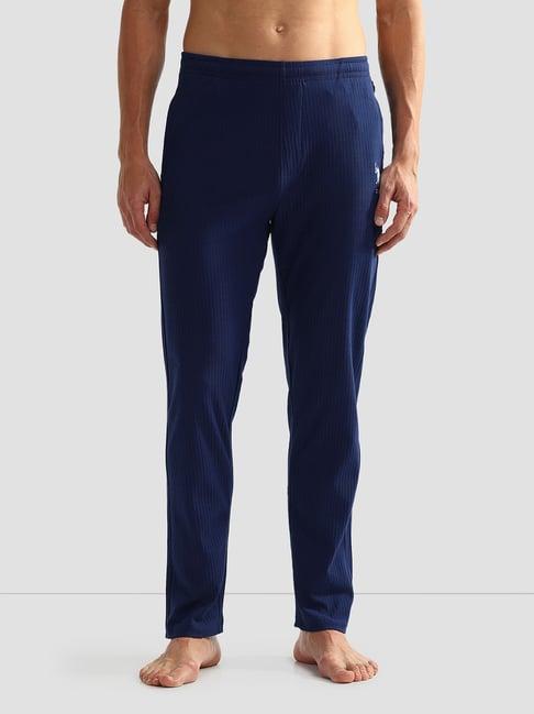 u.s. polo assn. dark blue regular fit striped lounge pants