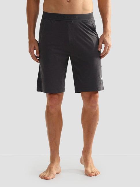 u.s. polo assn. dark grey regular fit lounge shorts