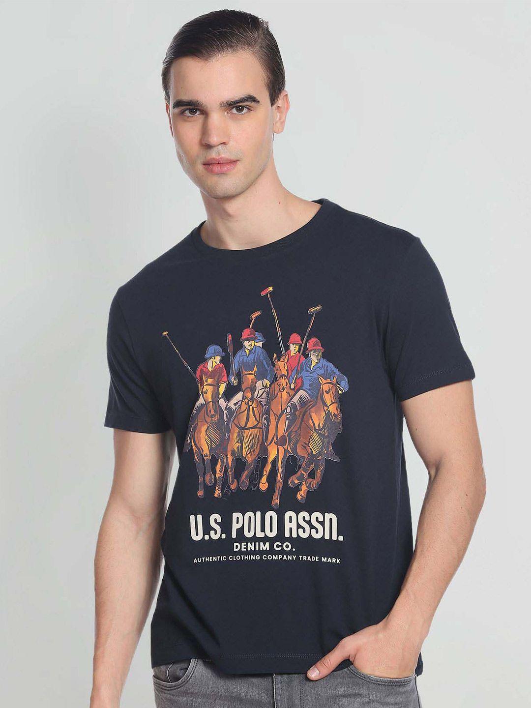 u.s. polo assn. denim co. brand print cotton t-shirt