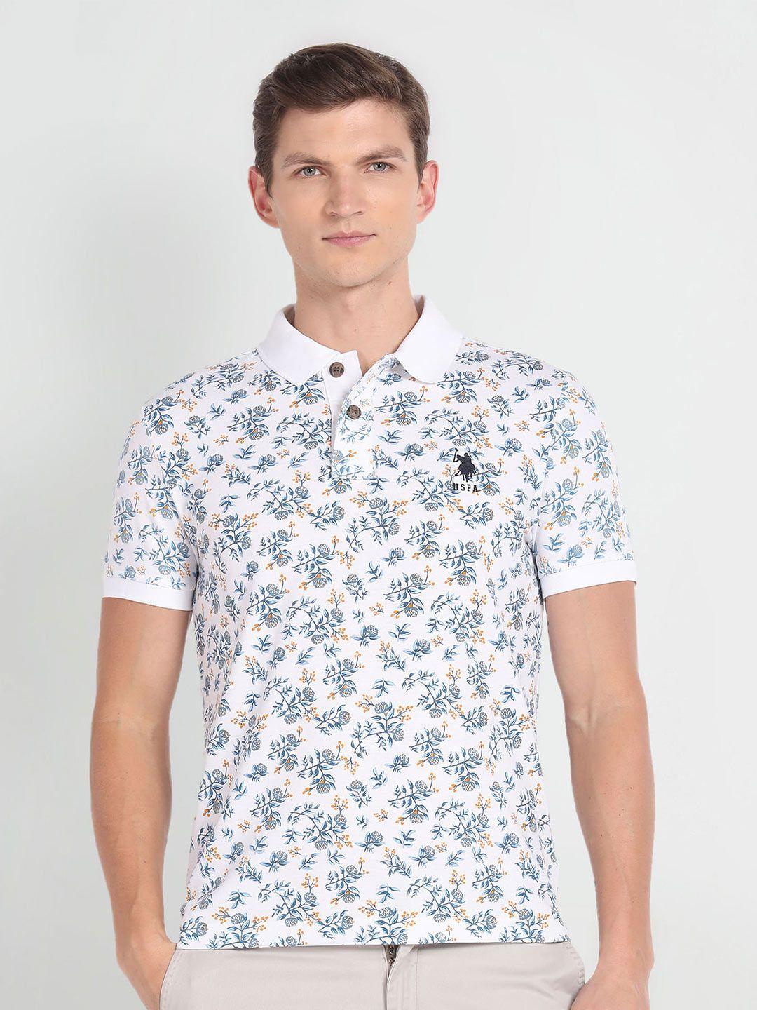 u.s. polo assn. denim co. floral printed slim fit t-shirt