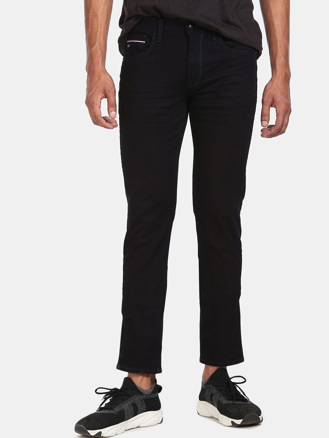 u.s. polo assn. denim co. men black regular fit mid-rise clean look jeans