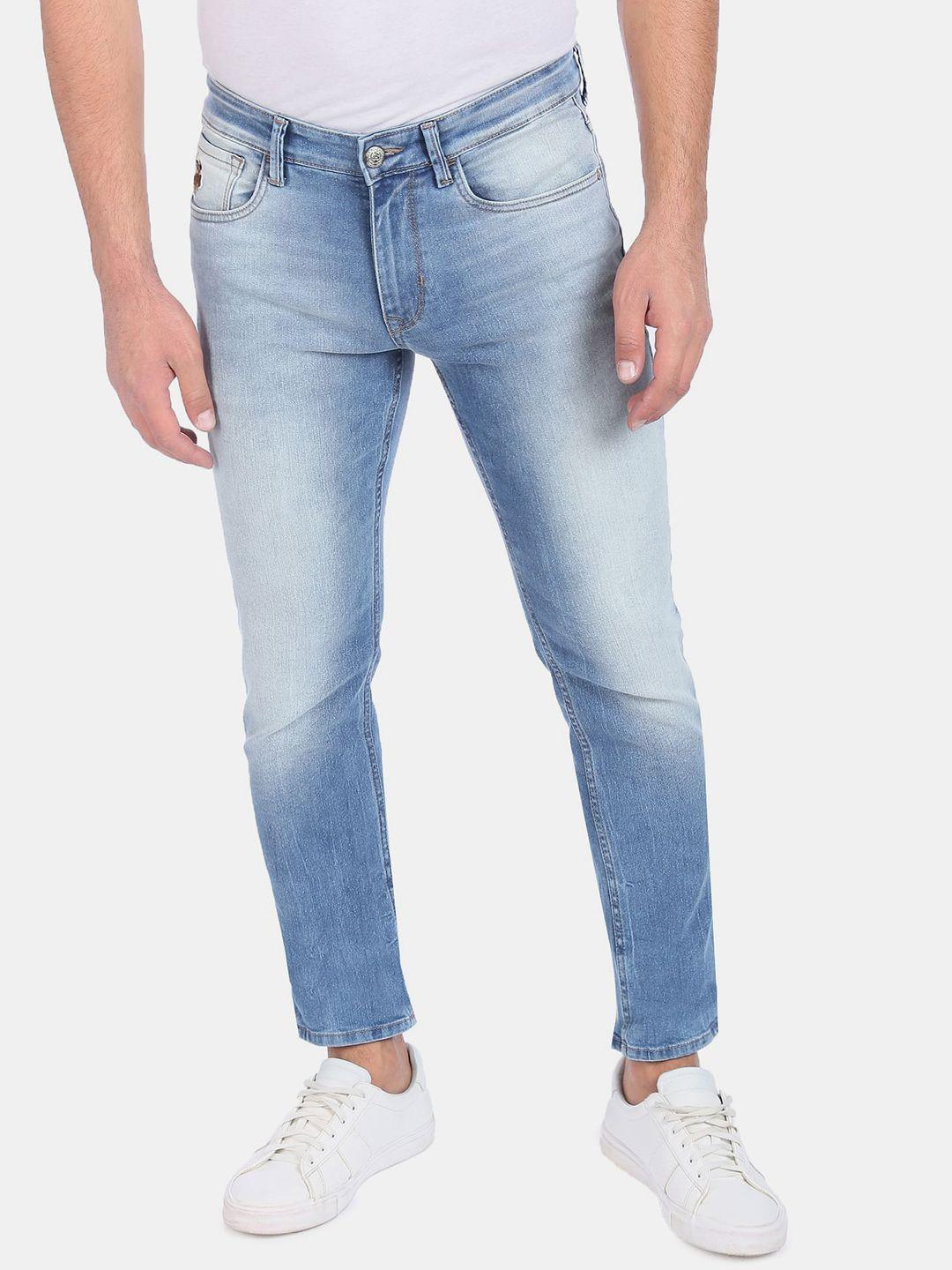 u.s. polo assn. denim co. men blue slim fit heavy fade jeans