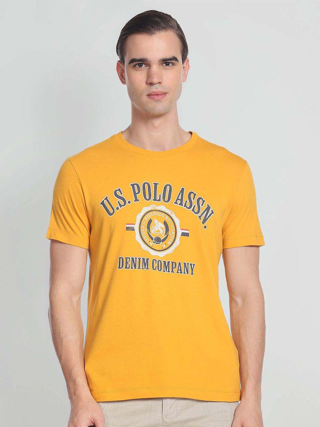 u.s. polo assn. denim co. men printed slim fit cotton t-shirt