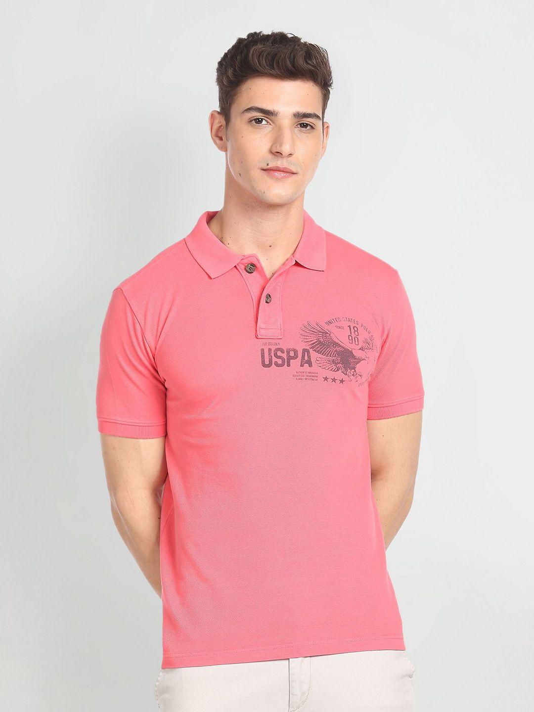 u.s. polo assn. denim co. polo collar pure cotton slim fit t-shirt