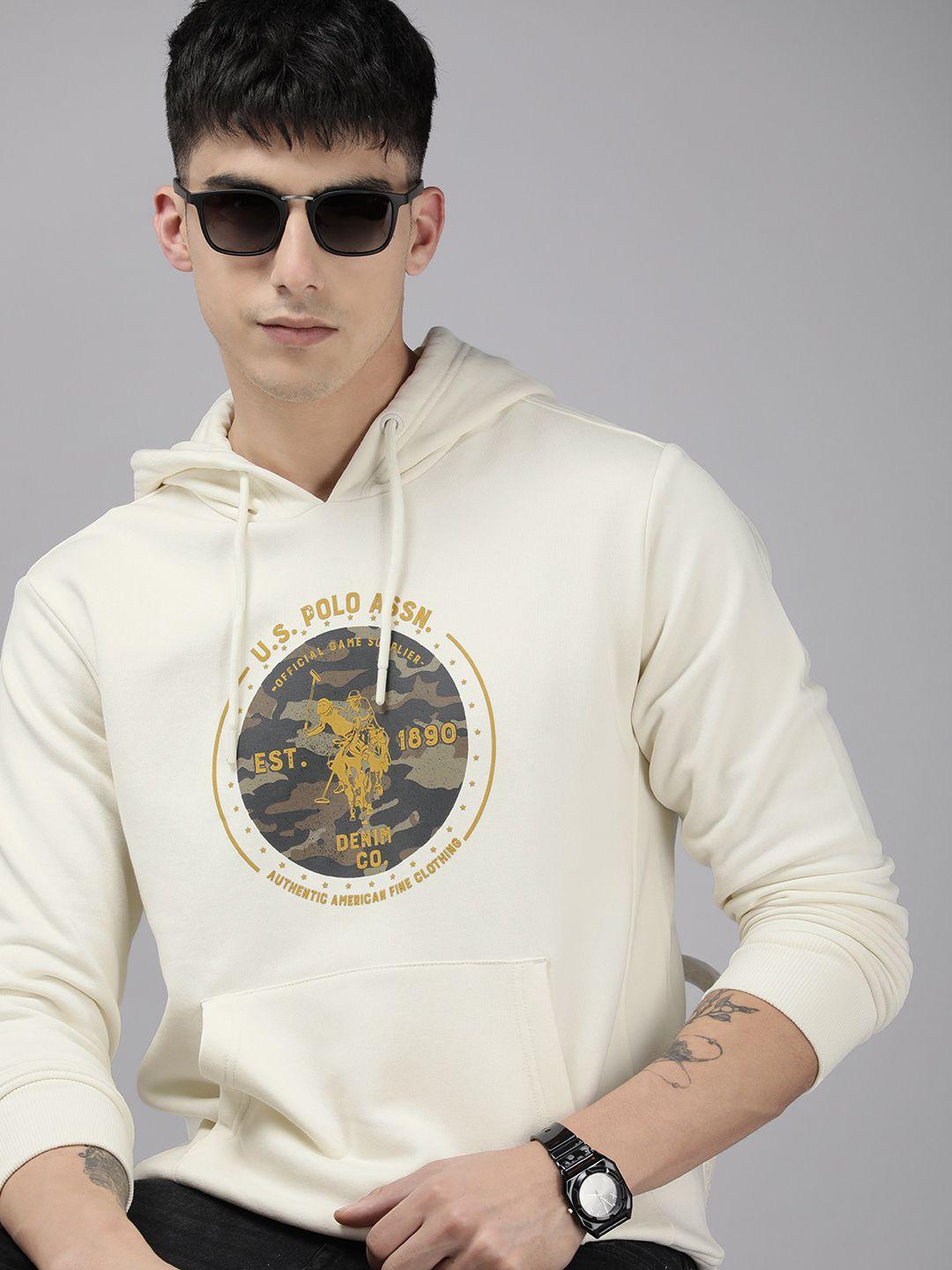 u.s. polo assn. denim co. printed hooded sweatshirt