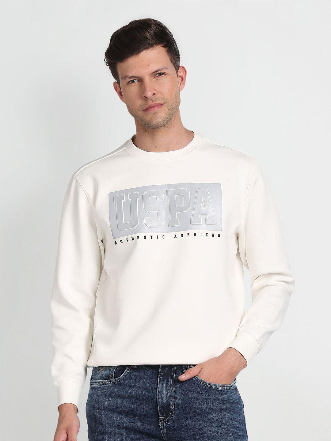 u.s. polo assn. denim co. printed round neck sweatshirt