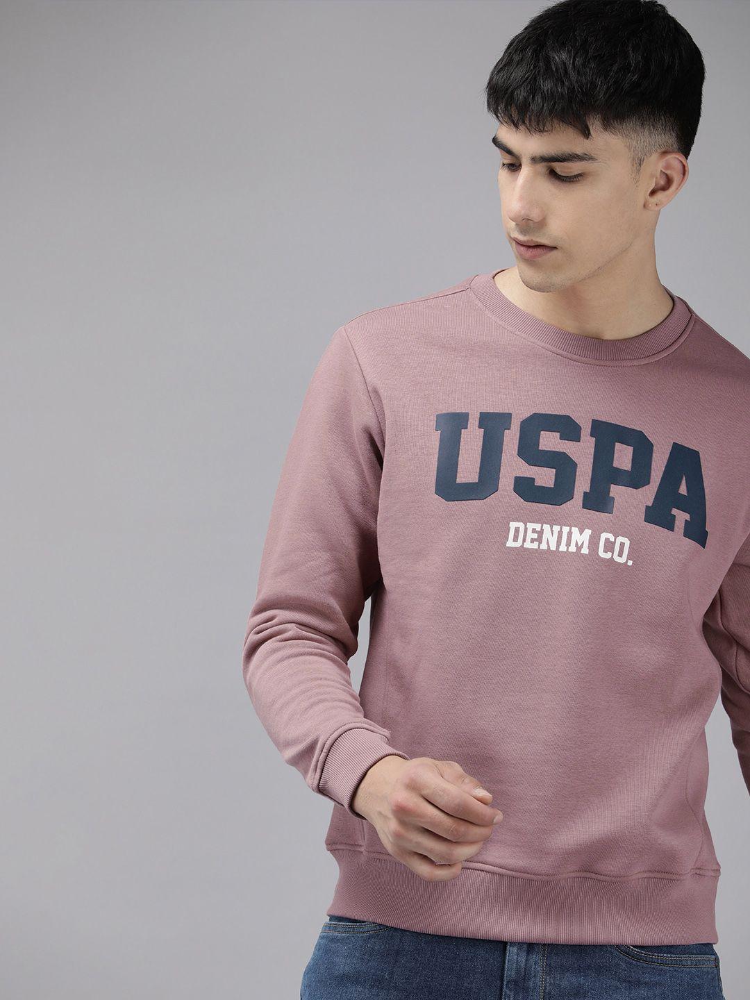 u.s. polo assn. denim co. round neck printed sweatshirt