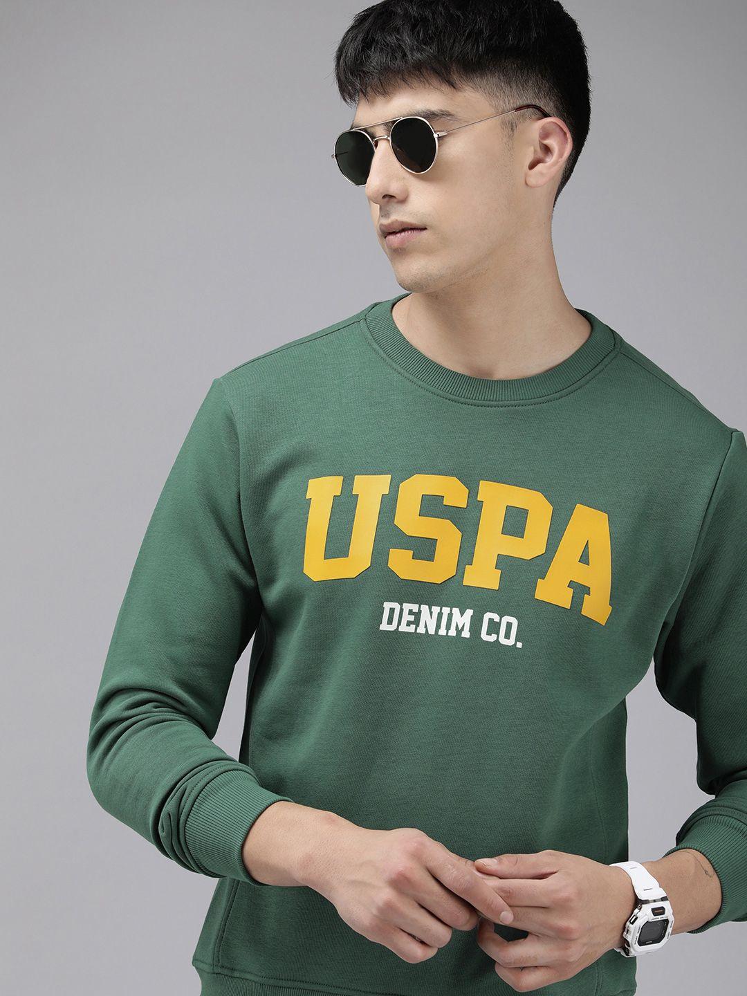 u.s. polo assn. denim co. round neck printed sweatshirt