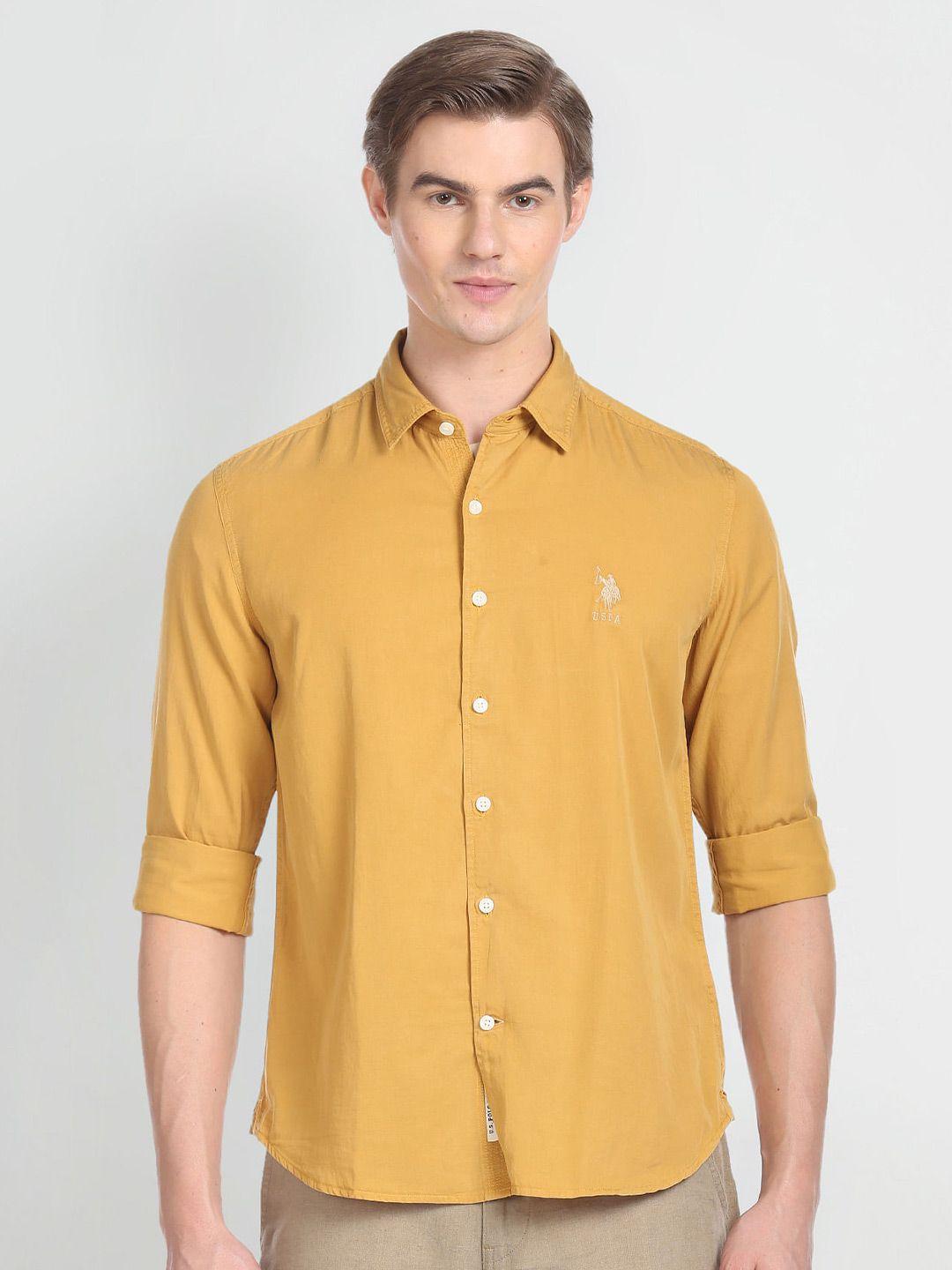 u.s. polo assn. denim co. spread collar casual shirt