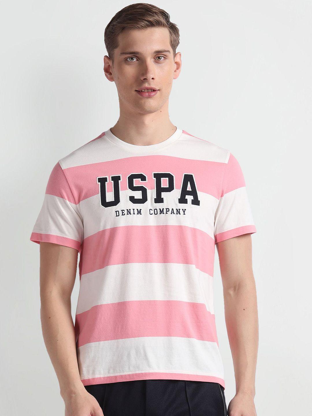 u.s. polo assn. denim co. striped round neck t-shirt