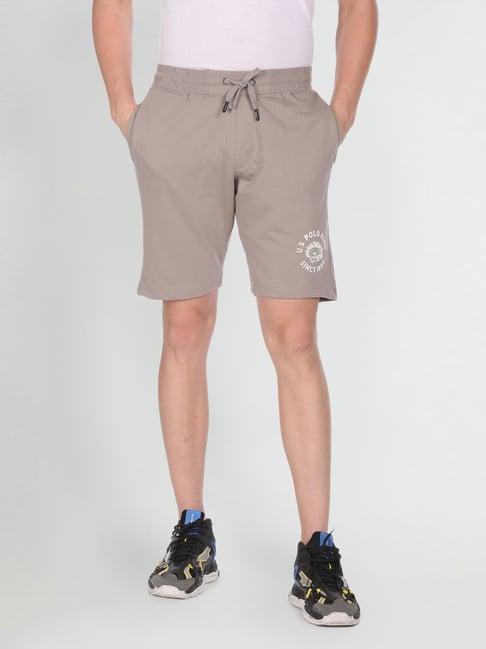 u.s. polo assn. denim co. taupe regular fit shorts