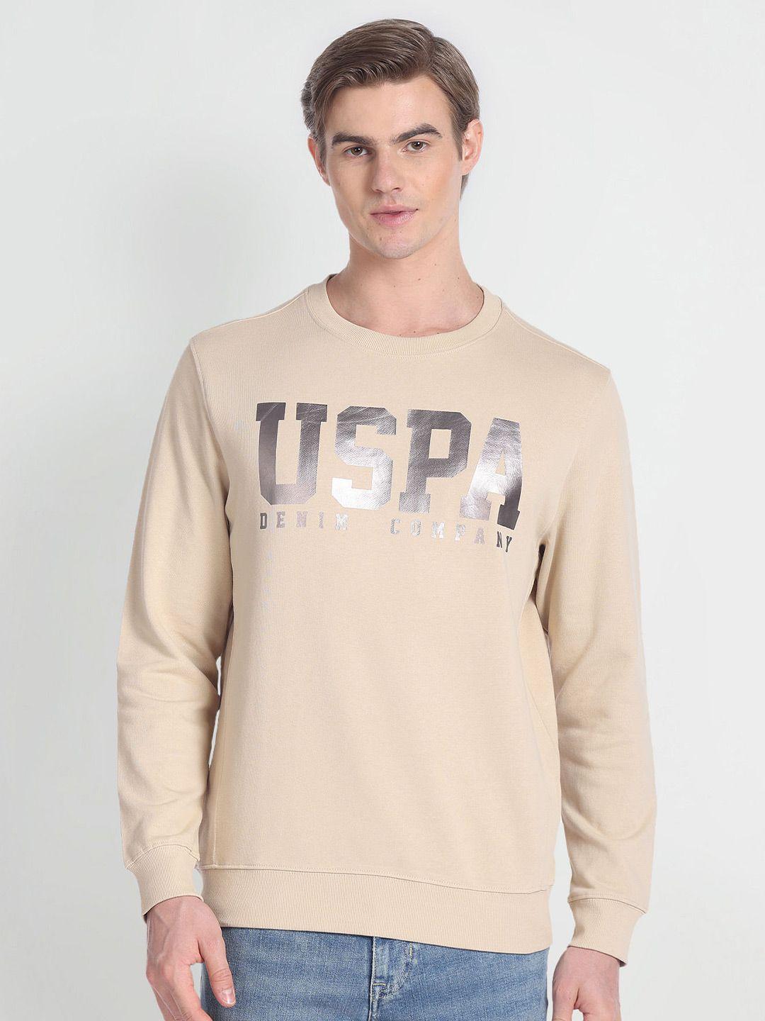 u.s. polo assn. denim co. typography printed pullover