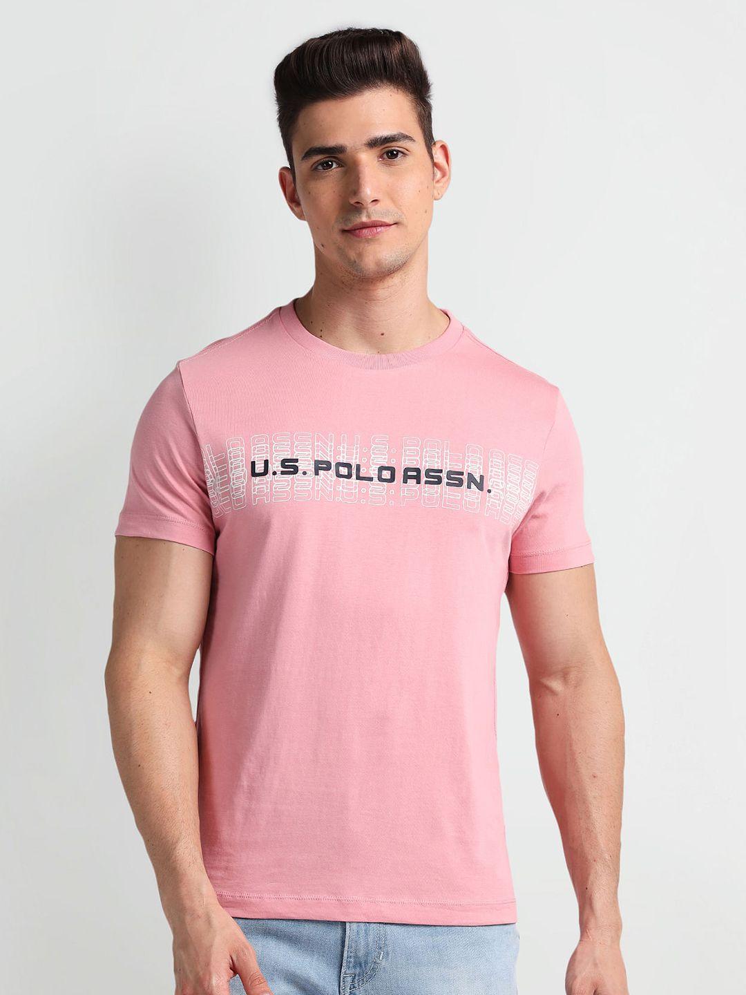 u.s. polo assn. denim co. typography round neck slim fit t-shirt