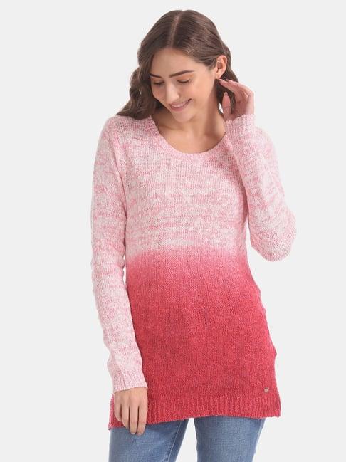 u.s. polo assn. fandango pink ombre print sweater