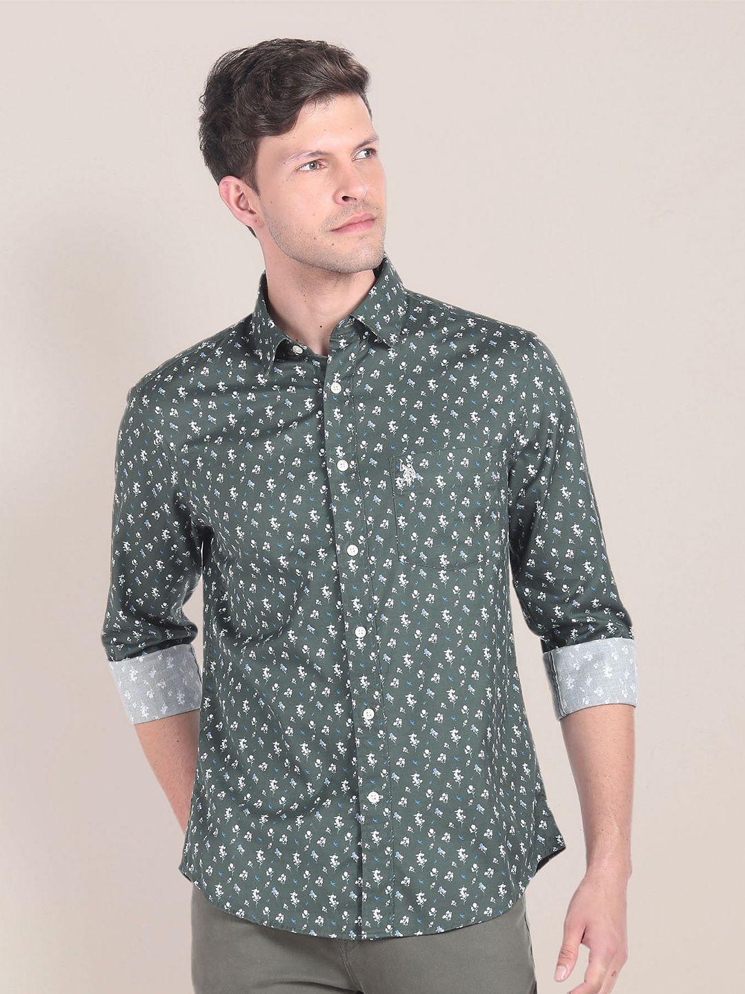 u.s. polo assn. floral printed casual shirt